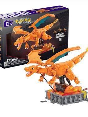 MEGA Pokémon Building Toys Set Motion Charizard with 1664 Pieces Age 12+